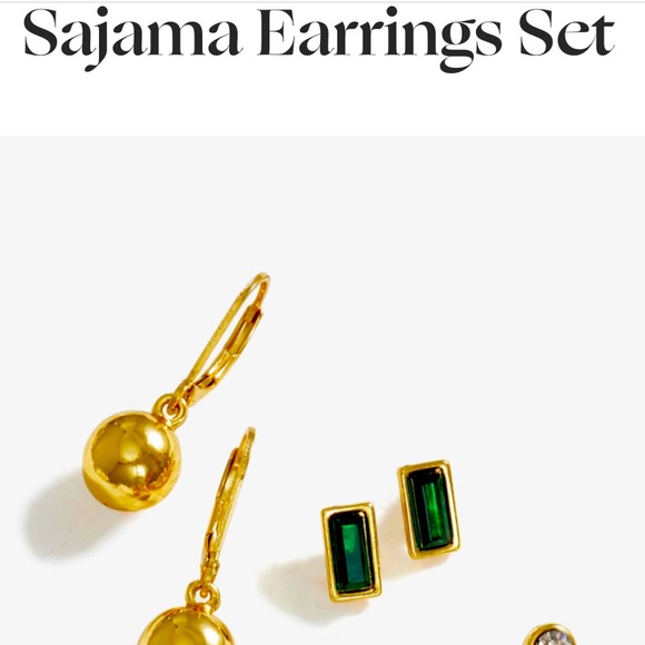 Yanbal 24k gold plated earrings  4 Pairs - Picture 4 of 5